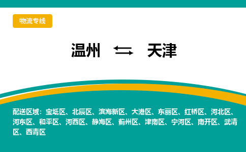 溫州到天津河西區(qū)物流專線
