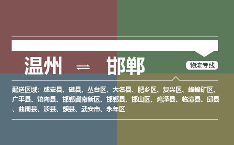 溫州到邯鄲肥鄉(xiāng)區(qū)物流專線