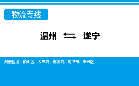 溫州到遂寧船山區(qū)物流專線