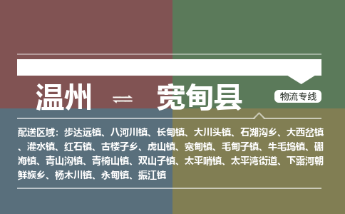 溫州到寬甸縣物流專(zhuān)線