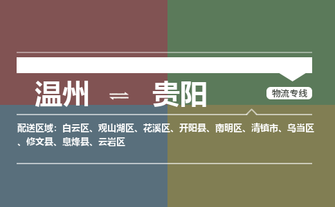 溫州到貴陽花溪區(qū)物流專線