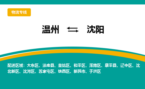 溫州到沈陽(yáng)鐵西區(qū)物流專線