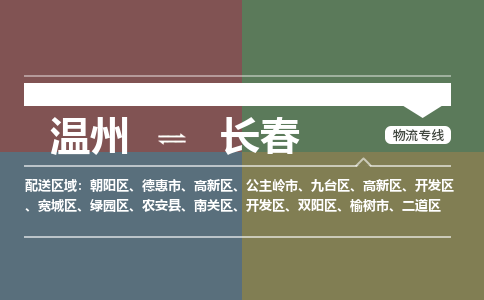 溫州到長(zhǎng)春高新區(qū)物流專(zhuān)線(xiàn)