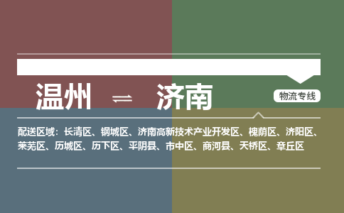 溫州到濟(jì)南天橋區(qū)物流專線