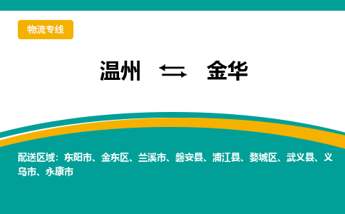 溫州到金華金東區(qū)物流專線