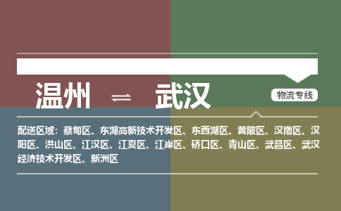 溫州到武漢蔡甸區(qū)物流專(zhuān)線