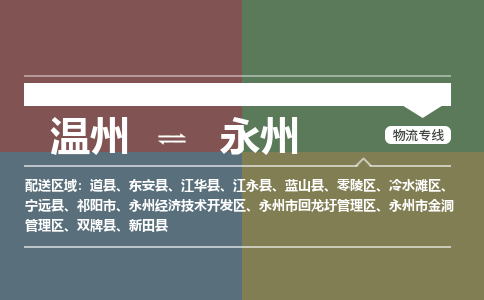 溫州到永州金洞區(qū)物流專線