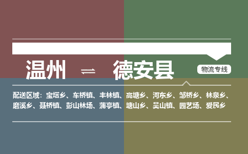 溫州到德安縣物流專(zhuān)線