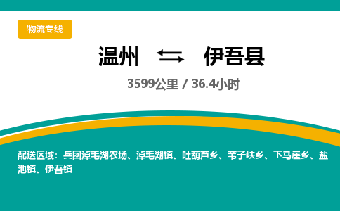 溫州到伊吾縣物流專(zhuān)線(xiàn)