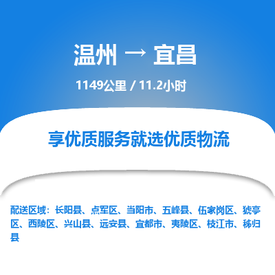 溫州到宜昌猇亭區(qū)物流專(zhuān)線